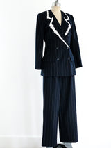 Angelo Tarlazzi Pinstripe Suit Suit arcadeshops.com