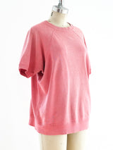 Coral Short Sleeve Sweatshirt T-shirt arcadeshops.com