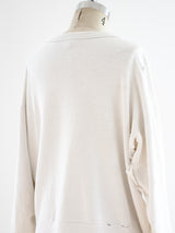1950's Distressed White Sweatshirt T-shirt arcadeshops.com