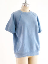 Sky Blue Short Sleeve Sweatshirt T-shirt arcadeshops.com