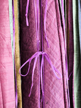 Raw Silk Pleated Caftan Dress arcadeshops.com