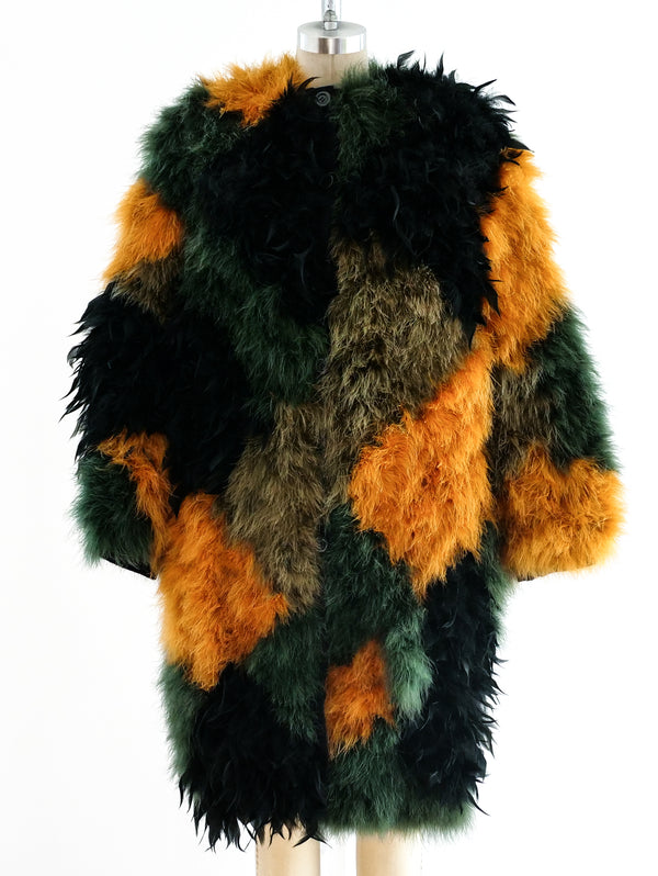 Multicolor Marabou Feather Jacket Jacket arcadeshops.com