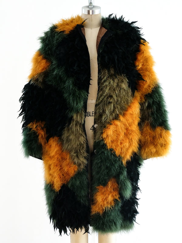 Multicolor Marabou Feather Jacket Jacket arcadeshops.com