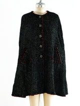 Chanel Metallic Tweed Cape Jacket arcadeshops.com