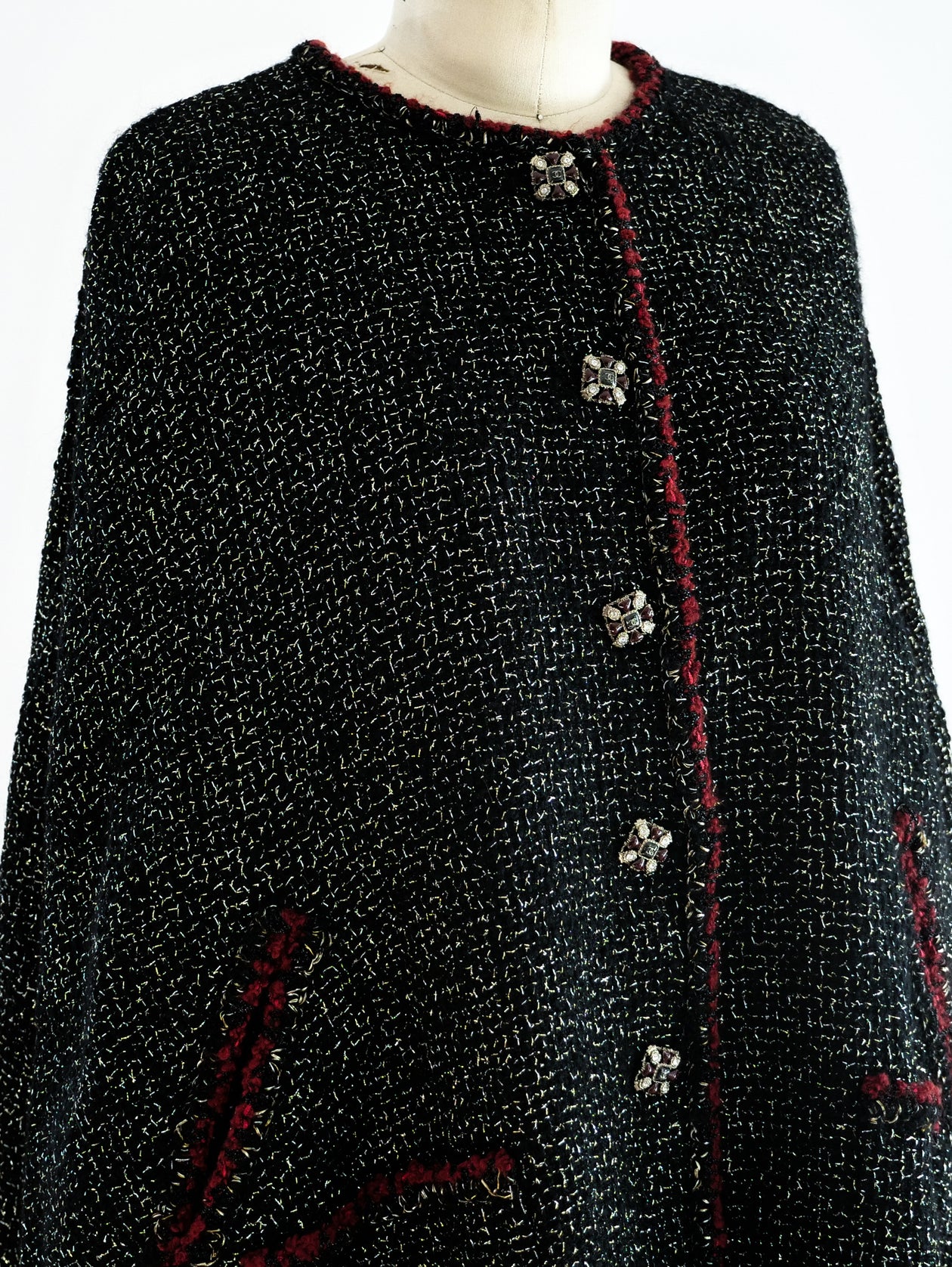 chanel knit cape