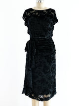 Vicky Tiel Devore Velvet Dress Dress arcadeshops.com