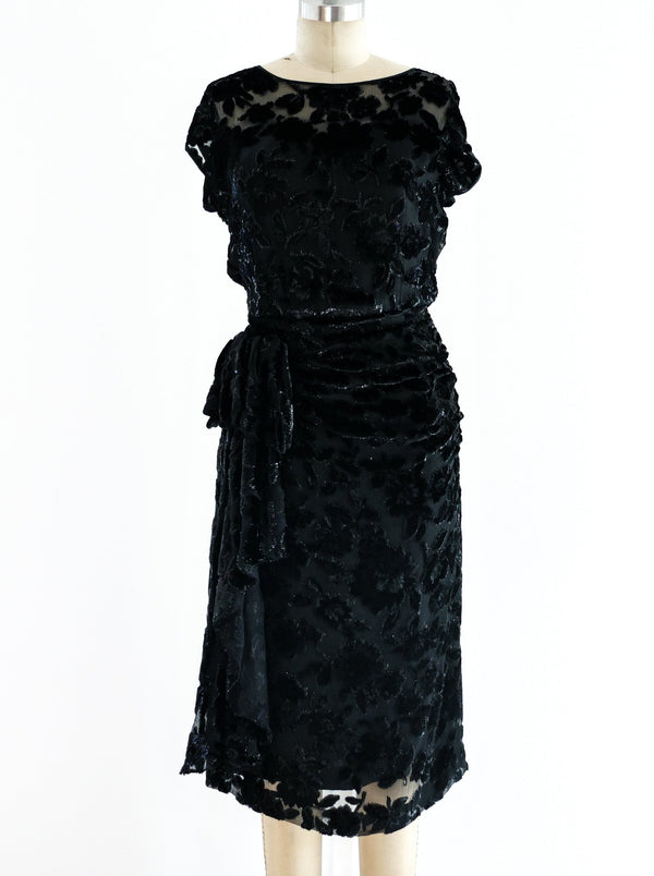 Vicky Tiel Devore Velvet Dress Dress arcadeshops.com