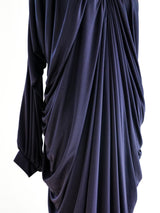Yuki Eggplant Jersey Gown Dress arcadeshops.com