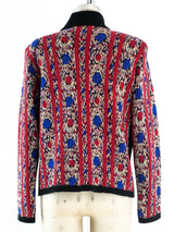 Yves Saint Laurent Ikat Knit Jacket Jacket arcadeshops.com