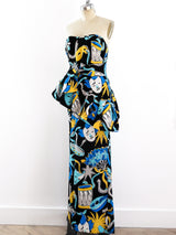 Yves Saint Laurent Harlequin Mask Print Dress Dress arcadeshops.com