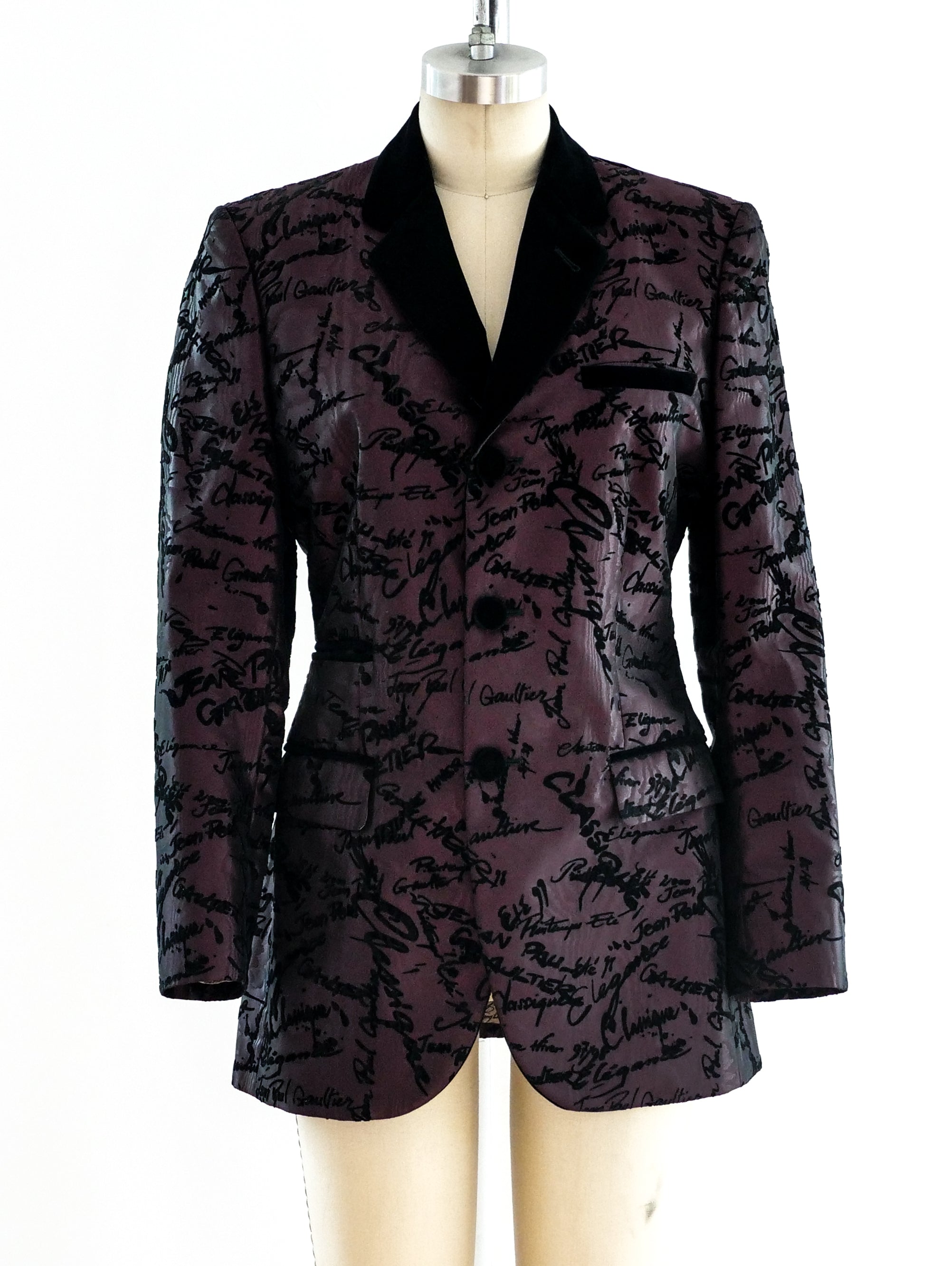 Jean Paul Gaultier Signature Print Jacket