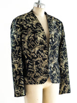Valentino Floral Lame Jacket Jacket arcadeshops.com