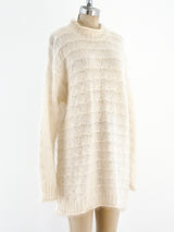 Ivory Mohair Knit Dress Dress arcadeshops.com
