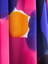 Neon Floral Chiffon Gown Dress arcadeshops.com