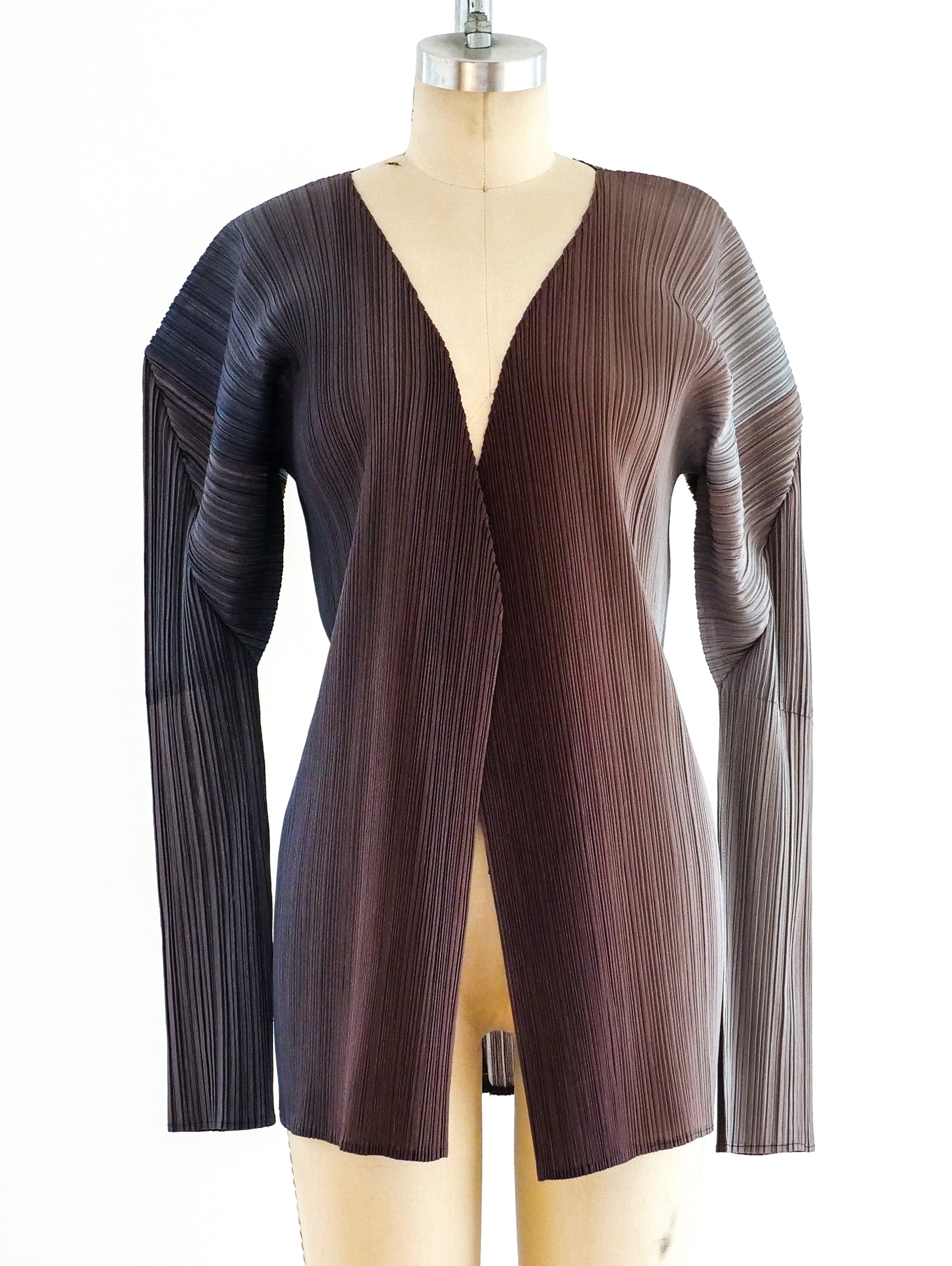 Issey Miyake Pleats Please Ombre Architectural Jacket