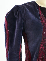 Hand Painted Quilted Velvet Jacket Jacket arcadeshops.com