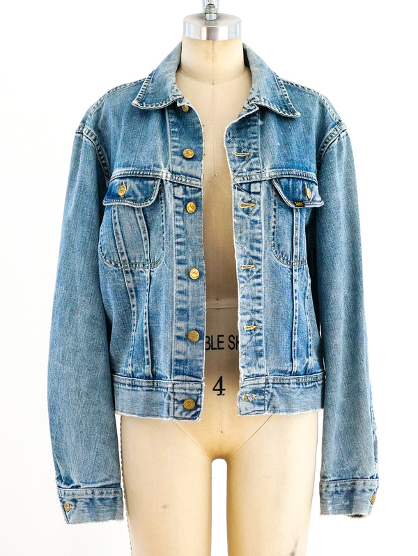 Eagle Embroidered Lee Denim Jacket Jacket arcadeshops.com
