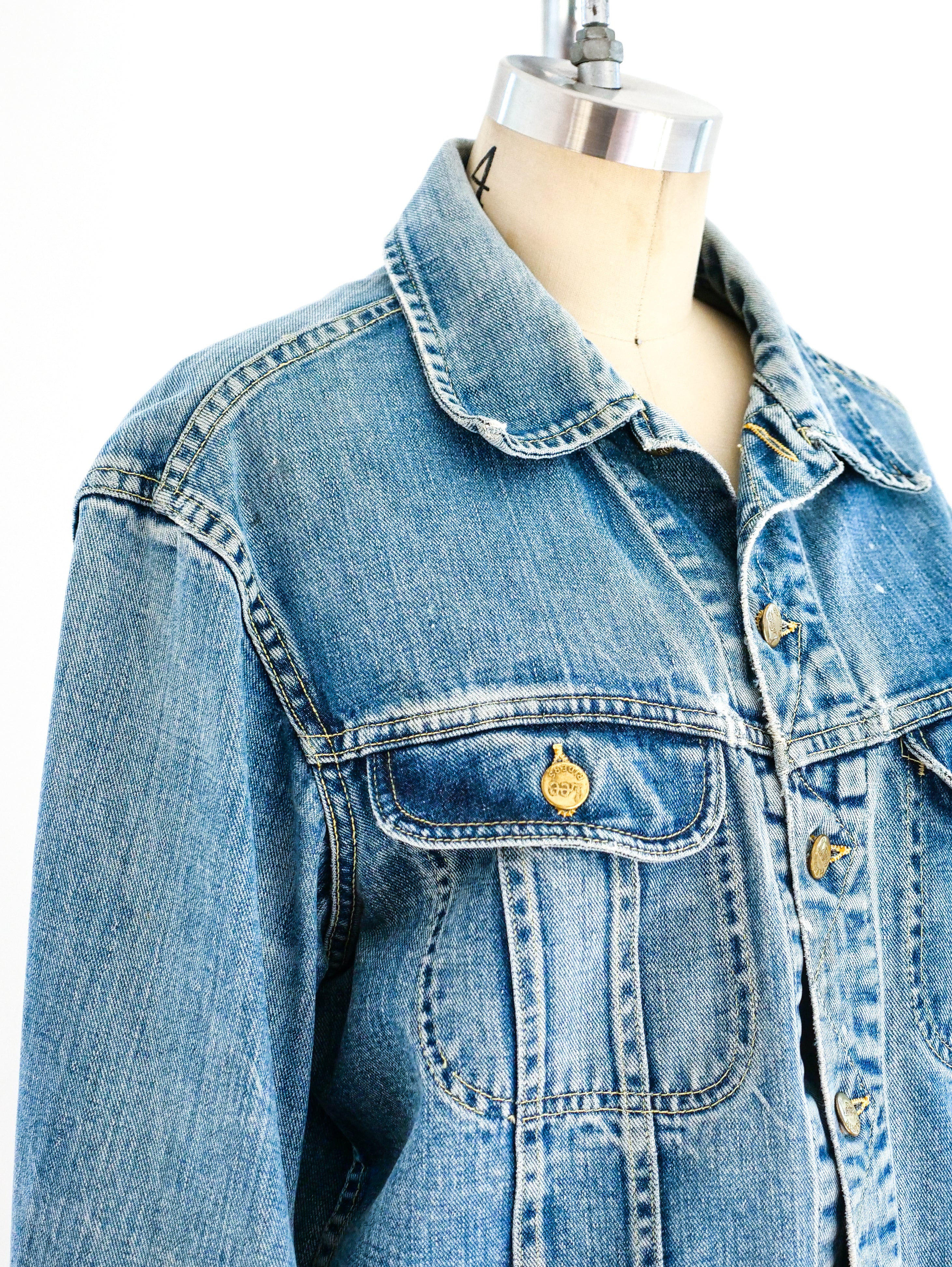 Eagle Embroidered Lee Denim Jacket