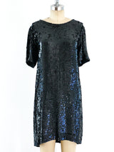 Ashish Black Sequin Mini Dress Dress arcadeshops.com