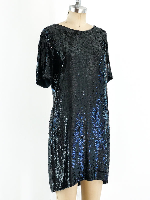 Ashish Black Sequin Mini Dress Dress arcadeshops.com