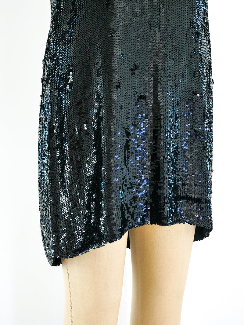 Ashish Black Sequin Mini Dress Dress arcadeshops.com