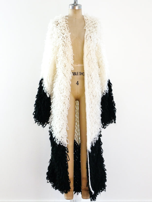 Loop Knit Maxi Cardigan Jacket arcadeshops.com