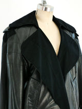 Oversized Aviator Style Leather Jacket Jacket arcadeshops.com