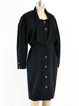 Tailored Black Coat Dress Dress arcadeshops.com