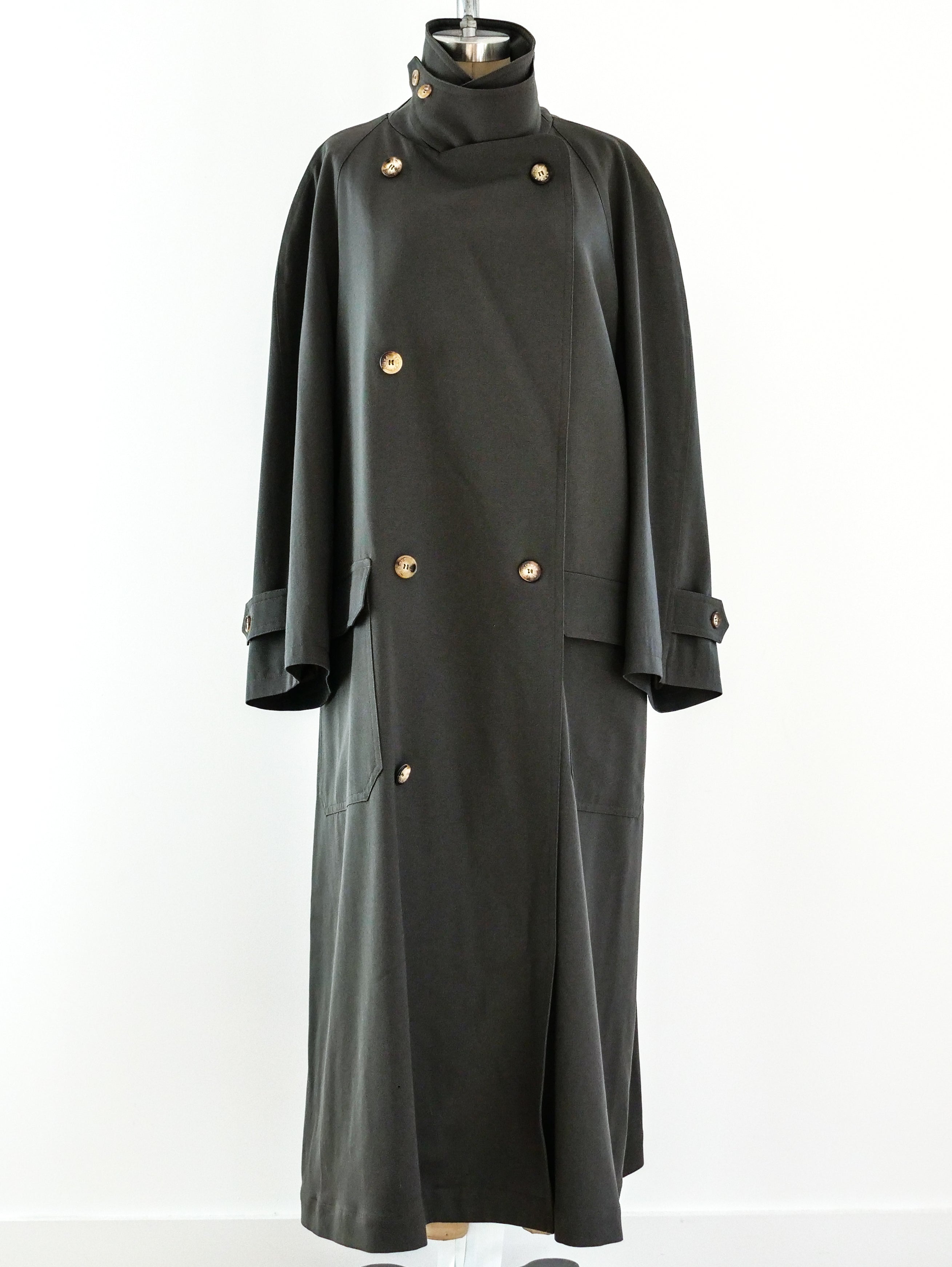 Hermes Olive Green Overcoat