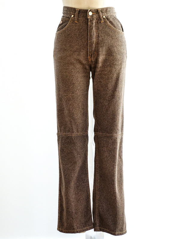 Gucci Brown Stonewash Denim Bottom arcadeshops.com