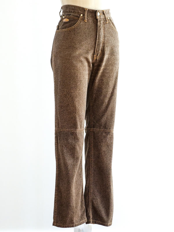 Gucci Brown Stonewash Denim Bottom arcadeshops.com