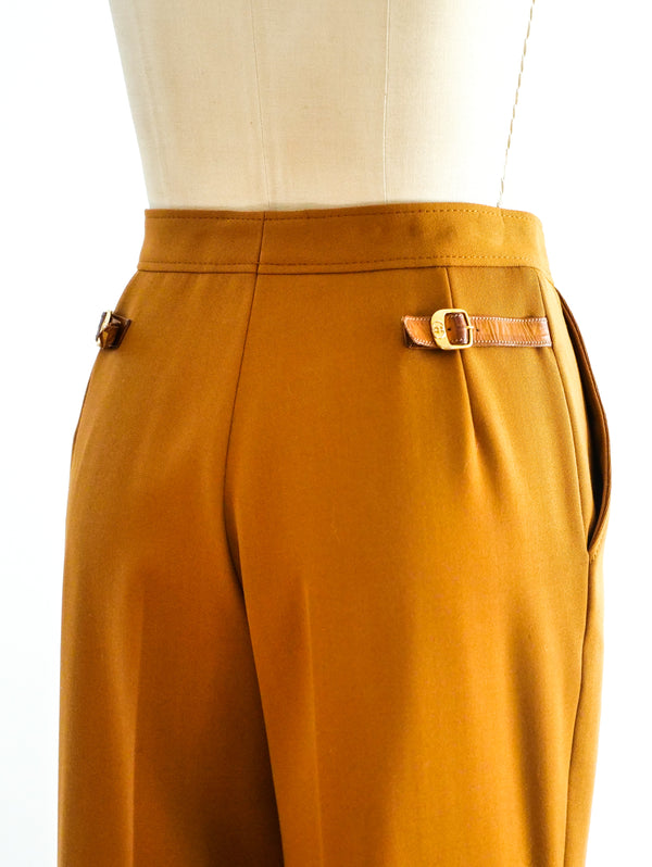 Gucci Ochre Western Style Trousers Bottom arcadeshops.com