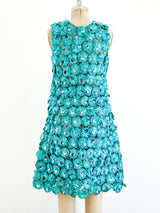 Turquoise Raffia Mini Dress Dress arcadeshops.com