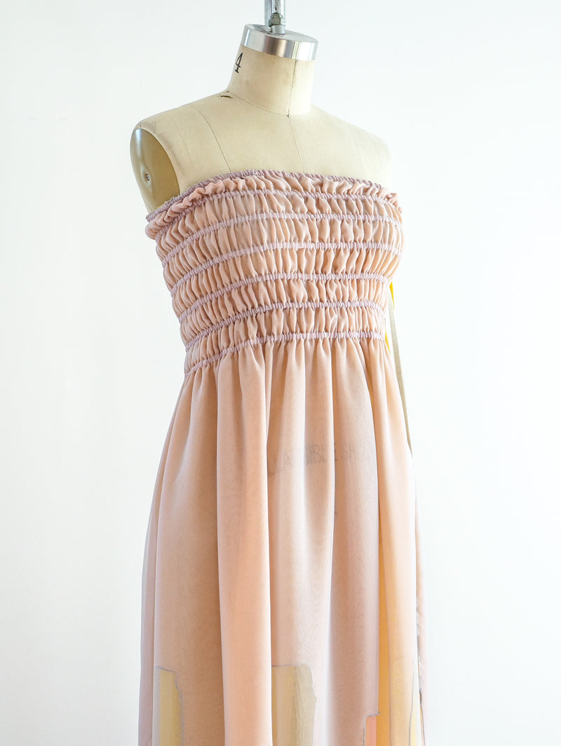 Giorgio di Sant'Angelo Layered Chiffon Strapless Dress Dress arcadeshops.com