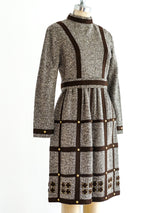 Studded Windowpane Tweed Dress Dress arcadeshops.com