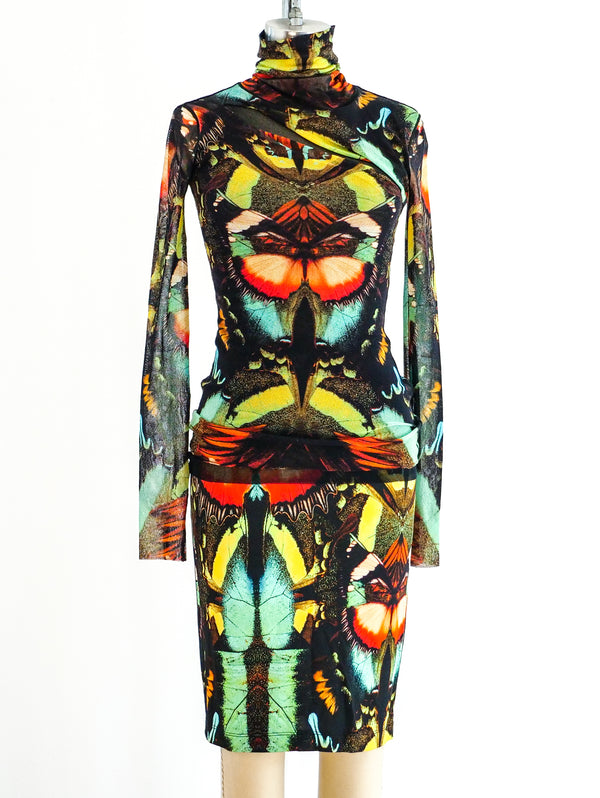 Jean Paul Gaultier Butterfly Print Ensemble Suit arcadeshops.com
