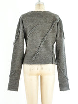 Issey Miyake Deconstructed Cropped Sweater Top arcadeshops.com