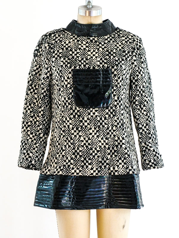 Pierre Cardin Space Age Tweed Tunic Top arcadeshops.com