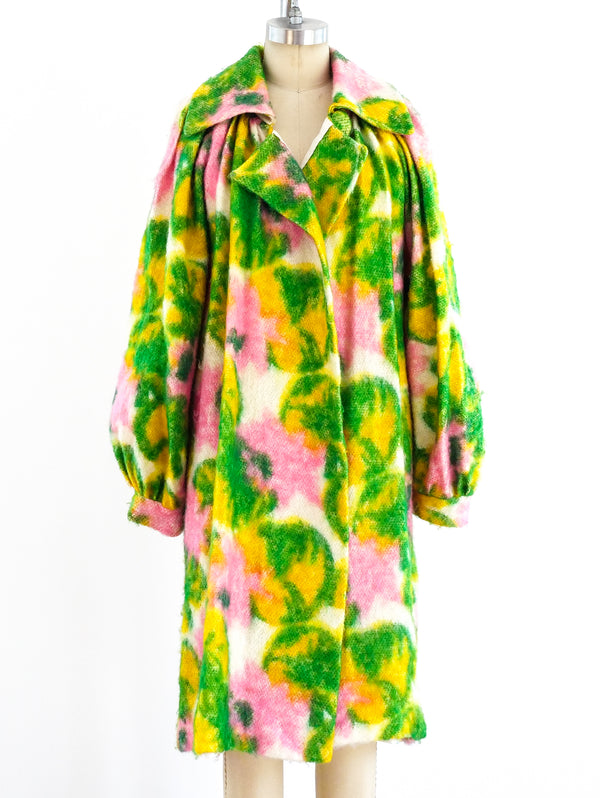 Pastel Floral Mohair Coat Jacket arcadeshops.com