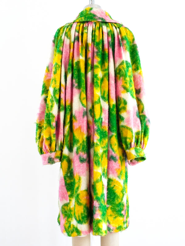 Pastel Floral Mohair Coat Jacket arcadeshops.com