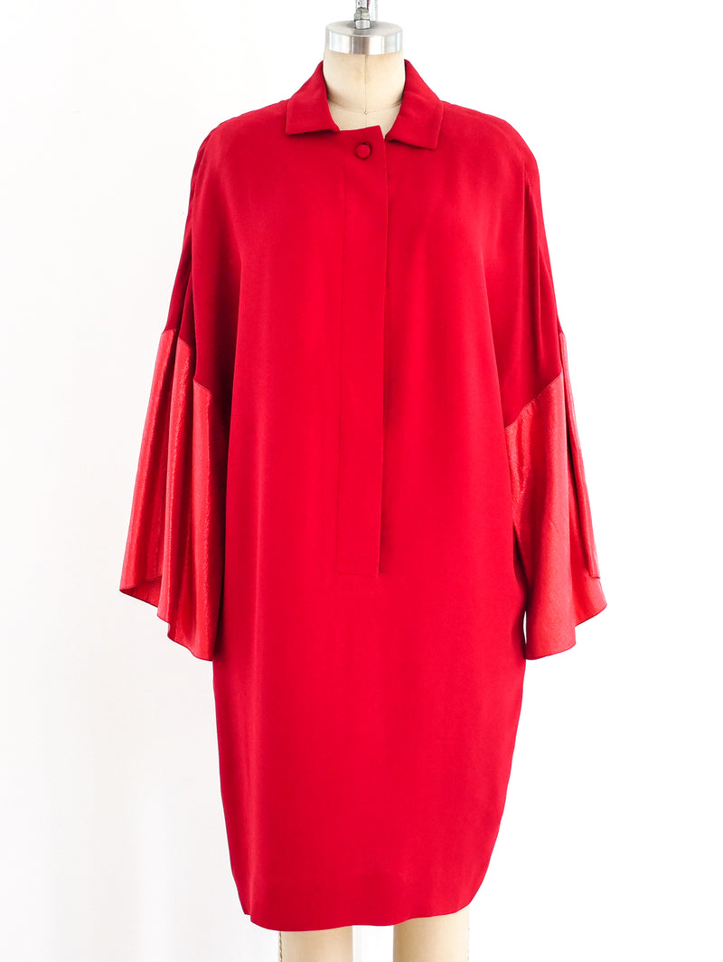 Ferragamo Red Shirt Dress Dress arcadeshops.com