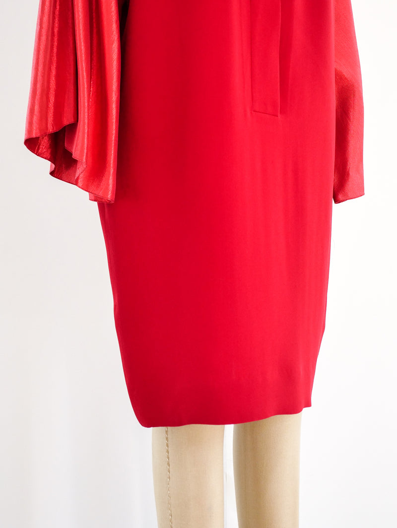 Ferragamo Red Shirt Dress Dress arcadeshops.com