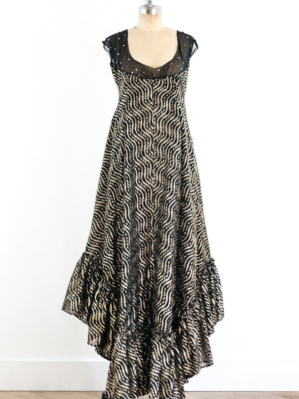 Lurex Ruffled Tank Dress Dress arcadeshops.com