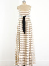 Valentino Pleated Ribbon Empire Dress Dress arcadeshops.com