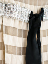 Valentino Pleated Ribbon Empire Dress Dress arcadeshops.com