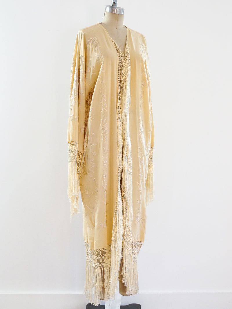 Silk Piano Shawl Duster Jacket arcadeshops.com