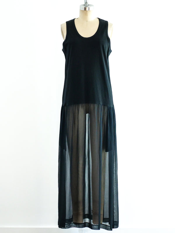 Comme des Garcons Jersey and Chiffon Tank Dress Dress arcadeshops.com