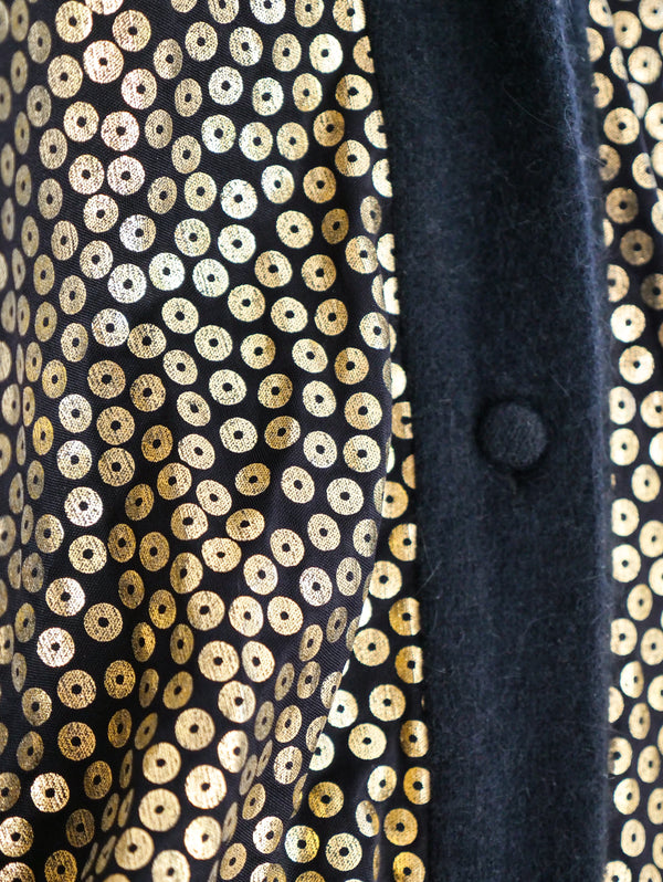 Yves Saint Laurent Sequin Print Cardigan Jacket arcadeshops.com