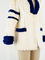 Sheared Beaver Sailor Inspired Fur Jacket Jacket arcadeshops.com