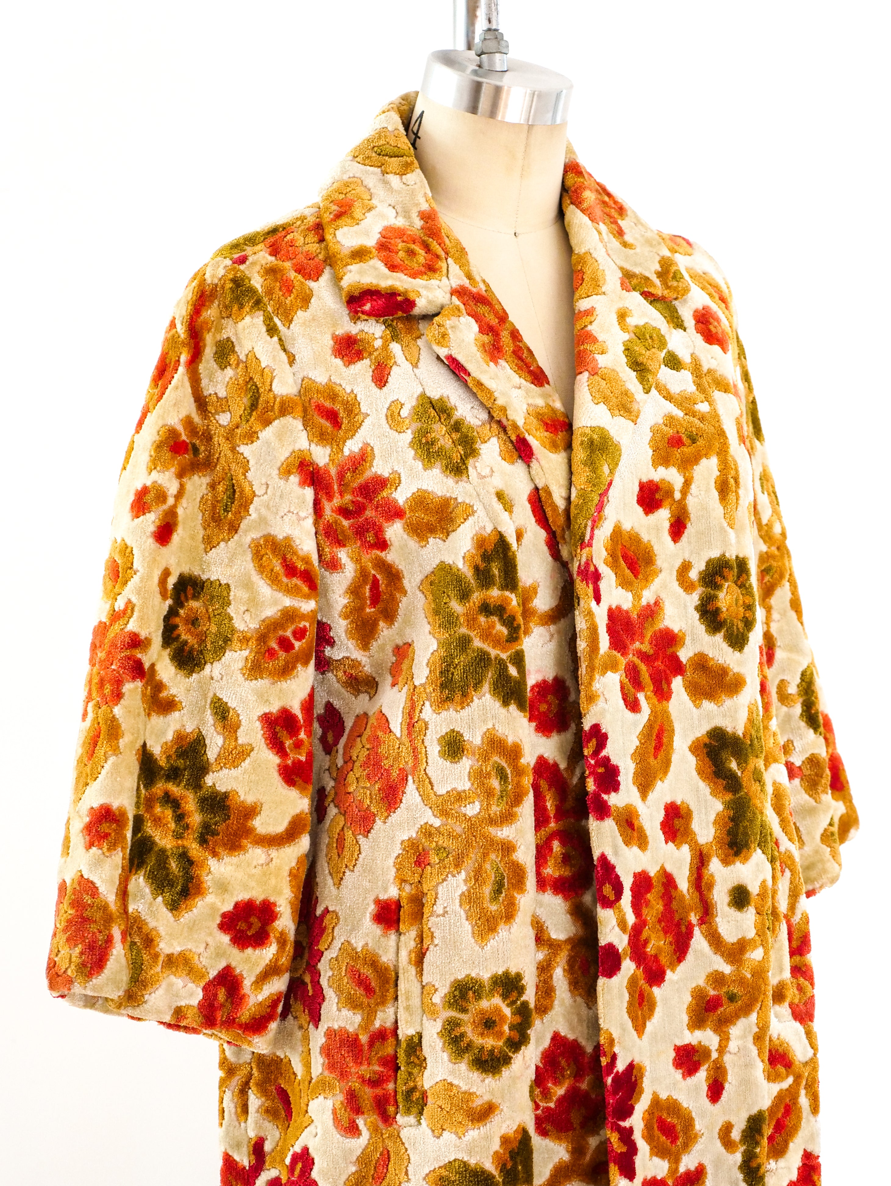 Floral Carpet Tapestry Coat and Bag Floral Carpet Tapestry Coat and Bag